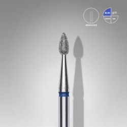 Diamond nail drill bit drop blue EXPERT head diameter 2