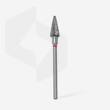 Carbide nail drill bit cone red EXPERT head diameter6 mm / working part 14 mm