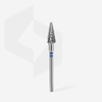 Carbide nail drill bit for left-handed users cone blue EXPERT head diameter 6 mm / working part 14 mm
