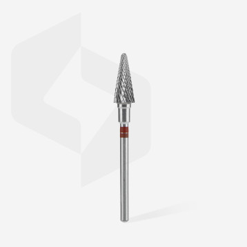 Carbide nail drill bit for left-handed users cone red EXPERT head diameter 6 mm / working part 14 mm