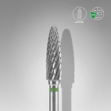 Carbide nail drill bit corn green EXPERT head diameter 4 mm / working part 14 mm