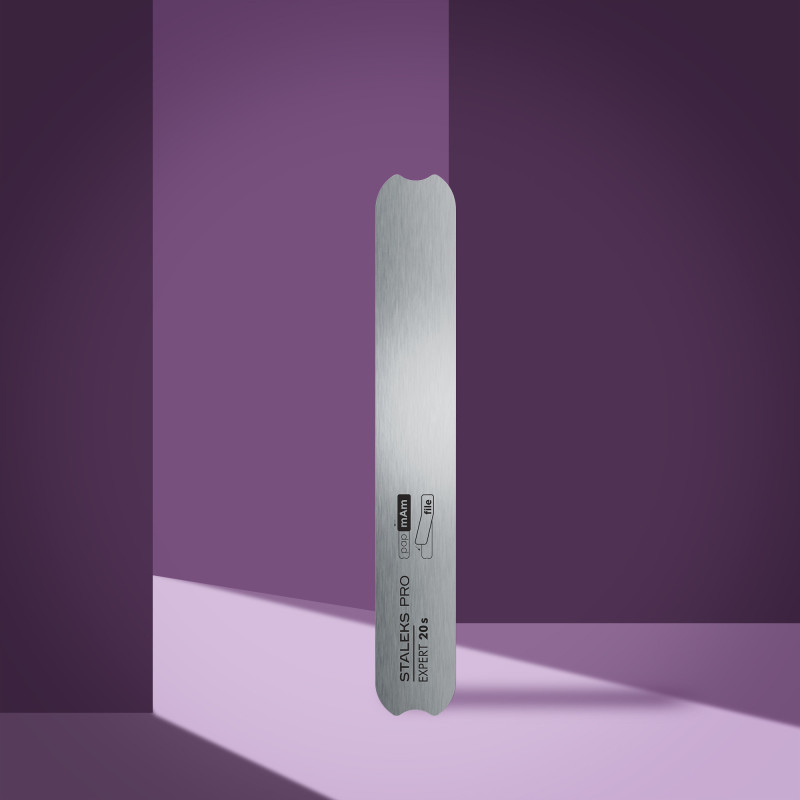 Straight metal base for nail file EXPERT 20s (130 mm)