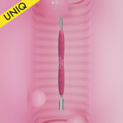 Manicure pusher Gummy with silicone handle UNIQ 10 TYPE 3 (rounded narrow pusher and cleaner)