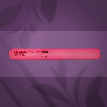 Straight beveled plastic base for nail file EXPERT 20