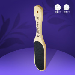Wooden foot file BEAUTY & CARE 10 TYPE 1 100/180 grit