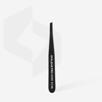 Eyebrow tweezers black EXPERT 11 TYPE 4b (narrowbeveled)