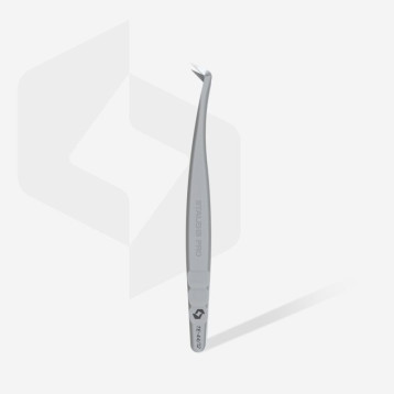 Professional eyelash tweezers with fiber tips EXPERT 44 TYPE12 (L-shaped, 65')