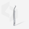 Professional eyelash tweezers with fiber tips EXPERT 45 TYPE2 (L-shaped, 40')
