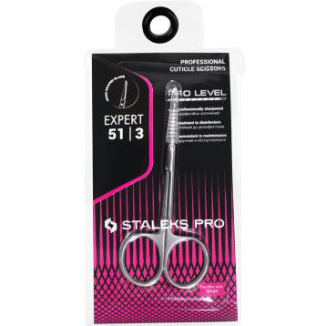 Professional cuticle scissors with hook EXPERT 51 TYPE 3