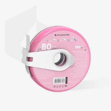 Disposable white abrasive tape EXPERT 180 grit in a plasticcase