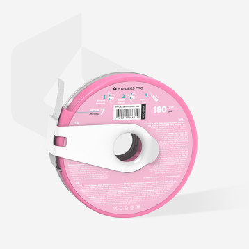 Disposable white abrasive tape papmAm EXPERT 180 grit in aplastic case