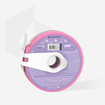 Disposable white abrasive tape papmAm EXPERT 240 grit in aplastic case