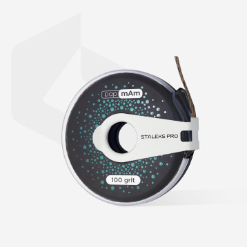 Disposable abrasive tape papmAm EXCLUSIVE in a plasticcase STALEKS PRO 100 grit