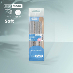 Disposable files papmAm on soft foam layer 180 grit (10 pcs)and a wooden base (2 pcs) SMART 20