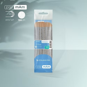 Disposable files papmAm on a wooden base SMART 22 100grit (10 pcs)