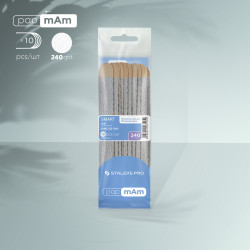 Disposable files papmAm on a wooden base SMART 22 240grit (10 pcs)