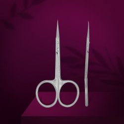 Professional cuticle scissors with hook EXCLUSIVE 21 TYPE2 (magnolia)