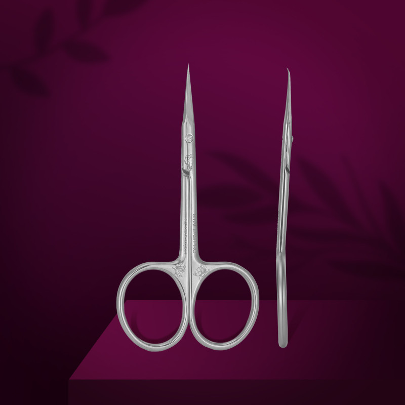 Professional cuticle scissors with hook EXCLUSIVE 21 TYPE2 (magnolia)