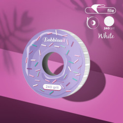 Disposable white abrasive tape EXPERT 240 grit for the plastic case