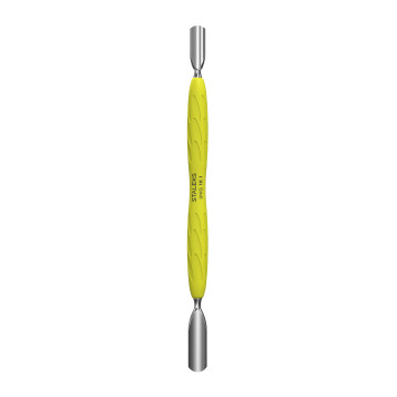 Manicure pusher Gummy  with silicone handle UNIQ 10 TYPE 1 (rounded wide and rounded narrow pusher)