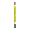 Manicure pusher Gummy  with silicone handle UNIQ 10 TYPE 1 (rounded wide and rounded narrow pusher)