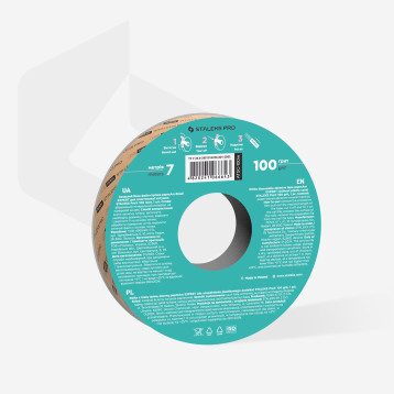 Disposable white abrasive tape papmAm EXPERT 100 grit forthe plastic case