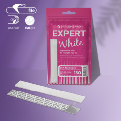 White disposable files for straight nail file (soft base) Staleks Pro Expert 20