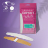 Disposable white files for crescent nail file on a soft foam layer EXPERT 40 100 grit (30 pcs)