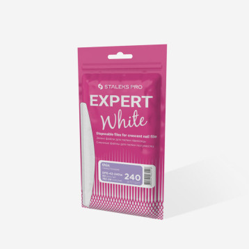 Disposable white files for crescent nail file EXPERT 42 240 grit(50 pcs)
