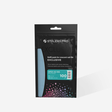 Disposable files for crescent nail file EXCLUSIVE 42 100 grit(50 pcs)