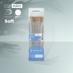 Disposable files papmAm on soft foam layer and on a wooden base SMART 20 240 grit (10 pcs)