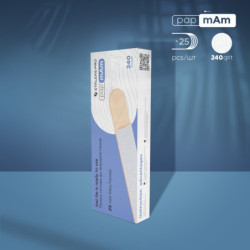Disposable white files papmAm on a wooden base EXPERT 22 240 grit (25 pcs)