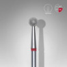 Diamond nail drill bit ball red EXPERT head diameter 4 mm