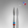 Diamond nail drill bit DUO flame red-blue EXPERT head diameter 2